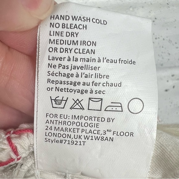 TINY Anthropologie Katarina Floral Embroidered Tank with Smocked waist - Picture 7 of 8